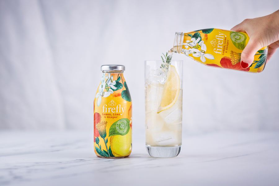 FIREFLY LEMON, LIME & GINGER DRINK IS THE NON-ALCOHOLIC CITRUS REVIVER